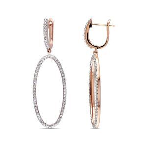 14K Rose Gold 0.10 Ct. Tw. Diamond Earrings
